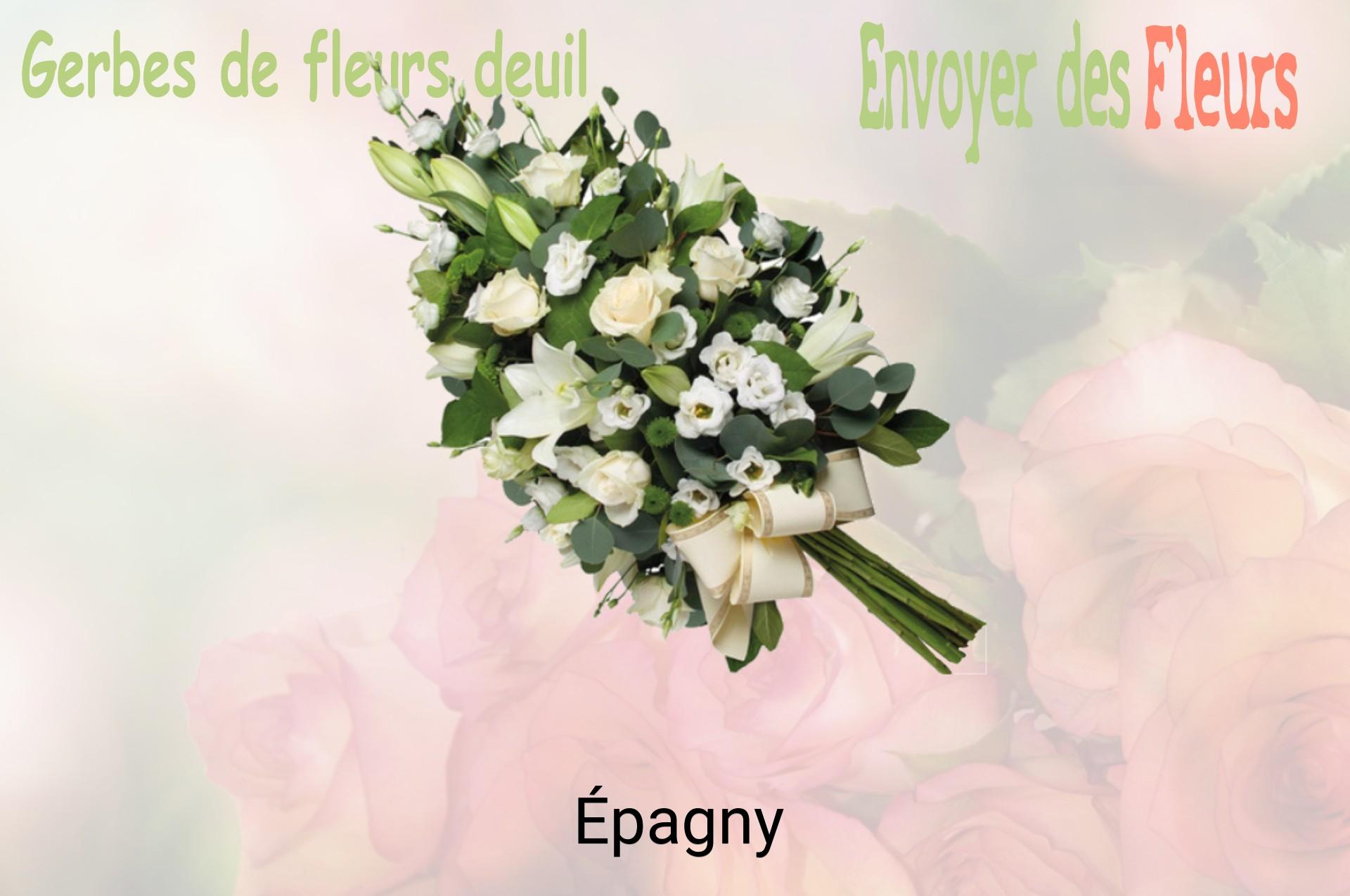 Gerbe de fleurs de deuil livrée à Épagny